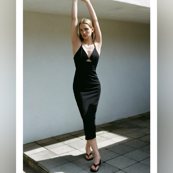 Zara Dresses & Skirts - Zara Cut Out Midi Dress